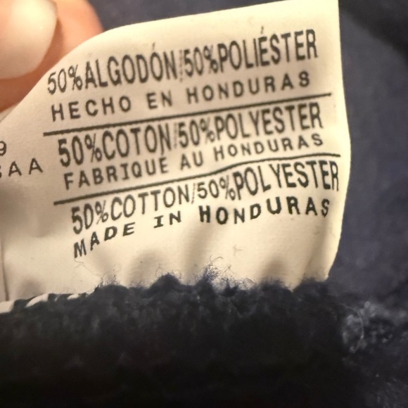 Hanes Navy Christmas Sweater with Santa Hat - Picture 6 of 8